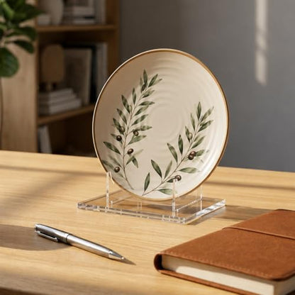 4 Inch Clear Acrylic Book Stand - Desktop Display Easel for Books & Decor - Variation of S 6 × 5.5 × 4 in