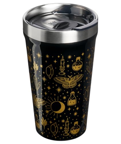 Insulated 16 oz Tumbler with Lid - Black Magic