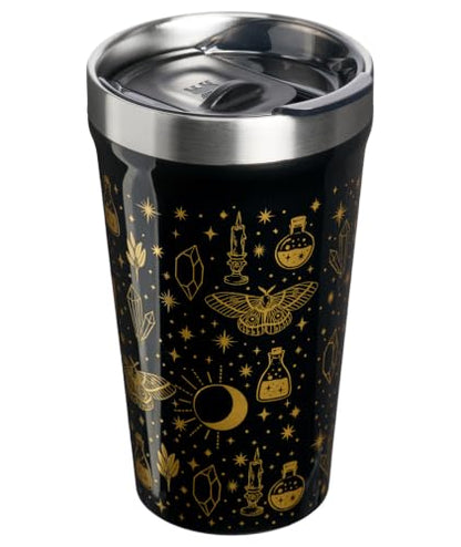 Insulated 16 oz Tumbler with Lid - Black Magic