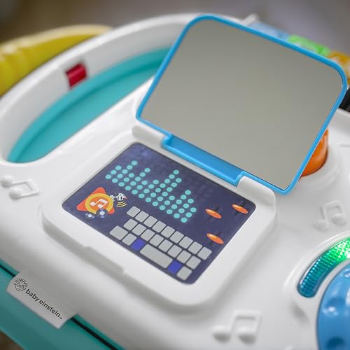 Baby Einstein Musical Mix ‘N Roll 4-in-1 Push Walker, Activity Center, Toddler Table & Floor Toy, 100+ Songs & Phrases, DJ Station with Piano