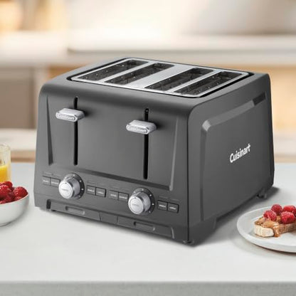 Cuisinart 4-Slice XL Slot Toaster Grey with Wide Slots and 7 Shade Settings