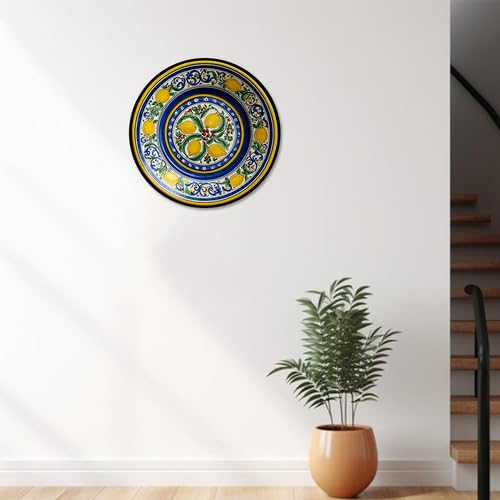 10 Inch Lemon Fruit Decorative Plate Summer Fruit Leaf Wall Art Kitchen Living Room