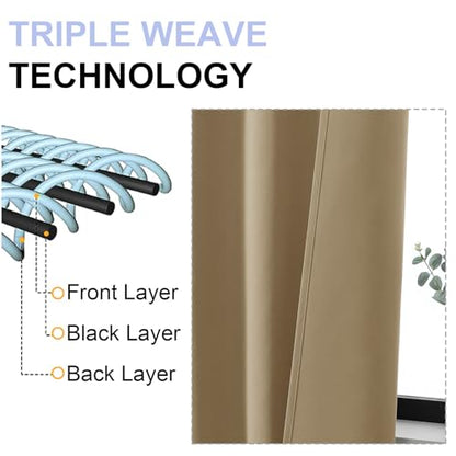 Simplebrand Ava Hot Pink Short Blackout Curtains for Bedroom 54 Inches Long 2 Panels Set, Solid Thermal Insulated, Energy Saving Window Treatment Curtains Blackout Drapes, W40 x L54 Inch