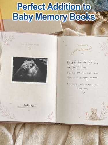 Biggun 3x4 Inch Side Loading Ultrasound Photo Sleeves - Protect Baby's First Memory