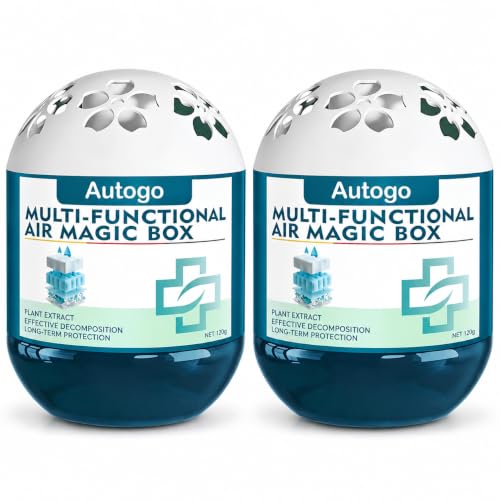Blue Passive Air Purifier Box 120g - No Electricity, No Noise, Home & Car Use (2 Pack)