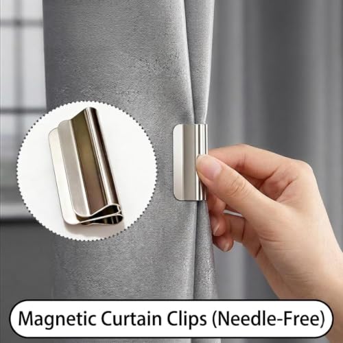36Pairs Magnetic Curtain Clips - Prevent Light Leaking, Strong Hold, Easy Installation