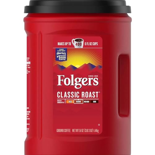 Folgers Coffee, Classic(Medium) Roast, 51 Ounce, Red