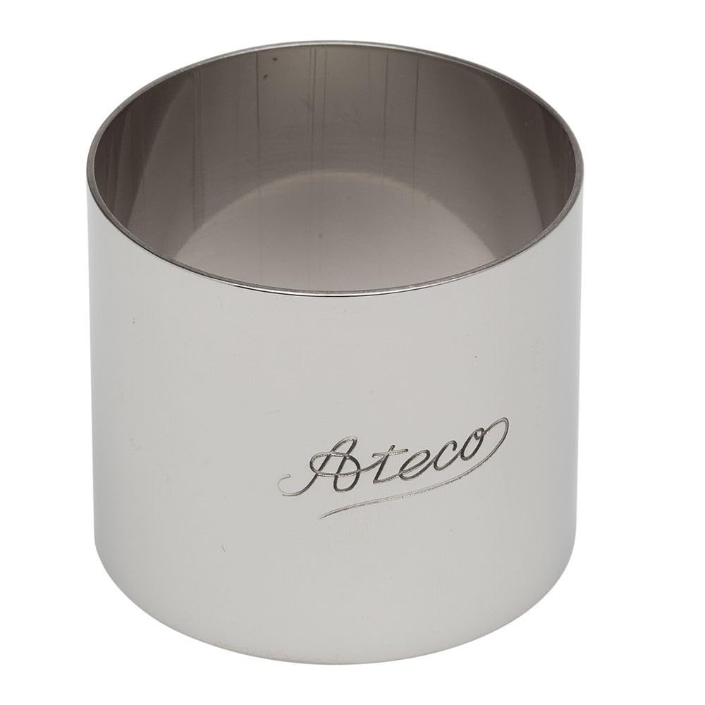 Ateco Round Stainless Steel Form, 2 by 1.75-Inches High