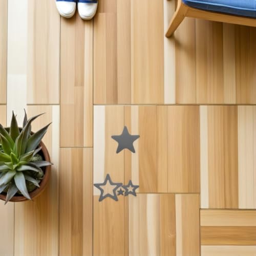 Star-Shaped Non-Slip Shower Stickers for Bathroom Safety - 24 pcs