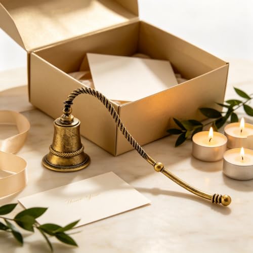 Vintage Gold Candle Snuffer - Safe Extinguishing Accessory for Candles - Andle Snuffer Dwb