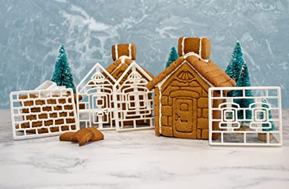 Gingerbread House Cookie Cutter Set for Baking and Crafting