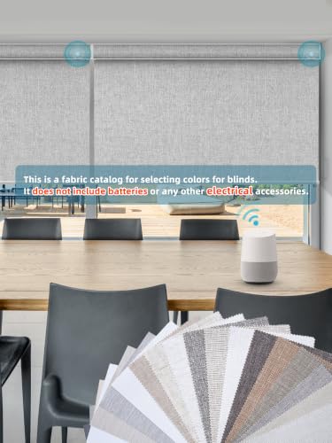 SmartWings Motorized Blackout Roller Shades Sample Fabric - A Sample Collection