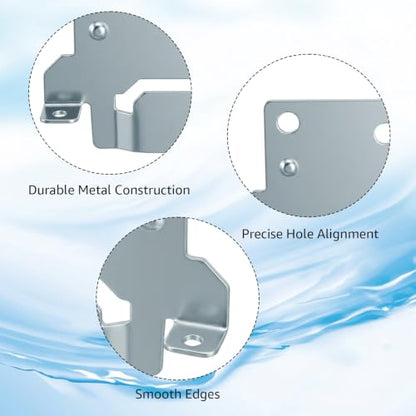 Bed Frame Mounting Plates Brackets with Screws for IKEA - Steel Hardware Kit