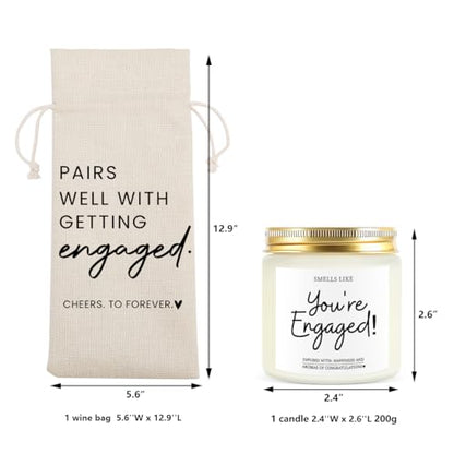 Engaged Gifts for Couples - Wedding & Engagement Party Decor Set - Engaged1