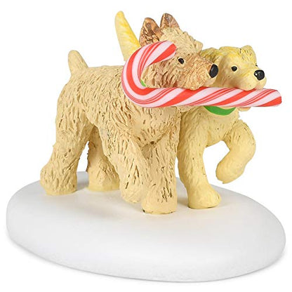 Peppermint Pups Village Figurine - Department 56 Holiday Collection, 1.375 Inch