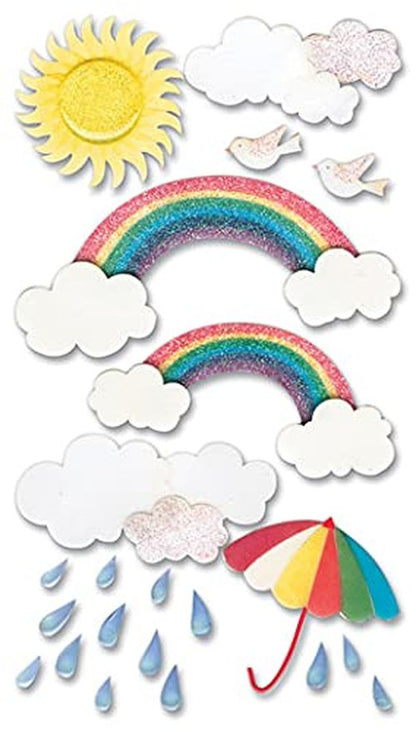 Wilton 0015586701289 jolees (Jolly Boutique) 3D Sticker Rainbow-Vellum JG VELJLG001, Other