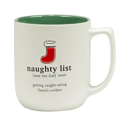 Christmas Fun Green Sayings Ceramic Mugs Set of 6 16 oz. Assorted Designs with Variation 5x3.625 inches