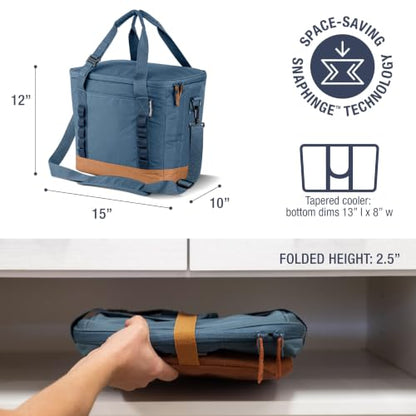 CleverMade Tahoe Collapsible Cooler Bag - Medium Ocean Travel Cooler
