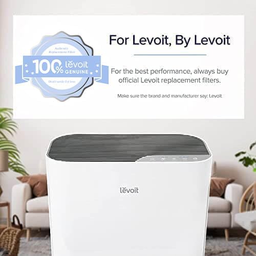 Levoit Vital 100 Air Purifier Filter - High-Efficiency Activated Carbon for Smoke & Allergens | 1 Pack, White
