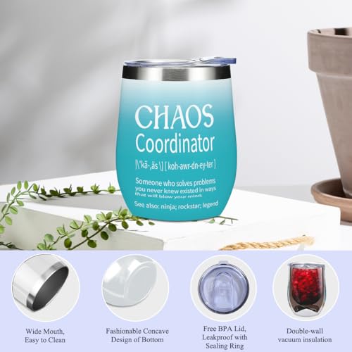 Chaos Coordinator Gift Set for Women - Appreciation Gift Basket with Tumbler, Jewelry, and Accessories - Variation: ChaosCoordinator