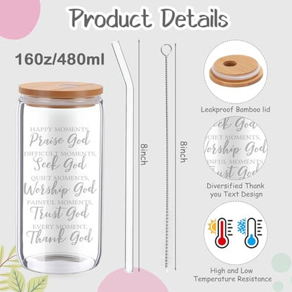 Shinylin 7-Piece Christian Gift Set for Women - Biblical Inspirational Presents - Black Variation