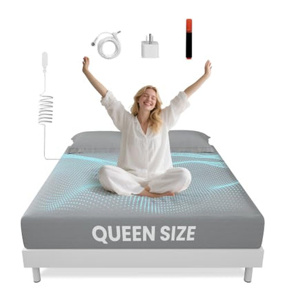 Grounding Sheets Grey Queen Size Cotton Silver Bed Sheet for Earthing