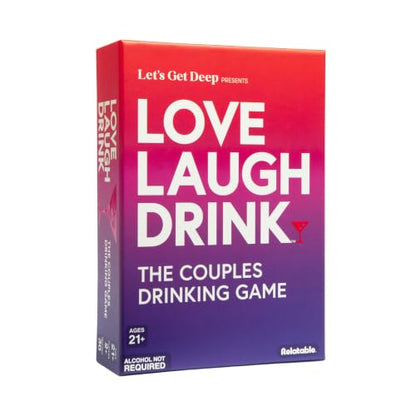 Couples Drinking Card Game - Love Laugh Drink for Date Night and Romance