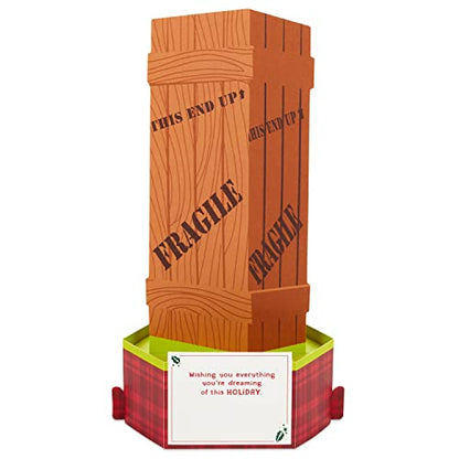 Hallmark Paper Wonder Displayable Pop Up Christmas Card (A Christmas Story Leg Lamp)