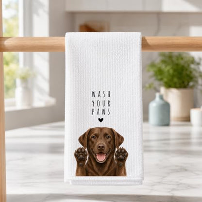 Labrador Kitchen Towel Hand Towel - Chocolate Lab Gifts - Color 06