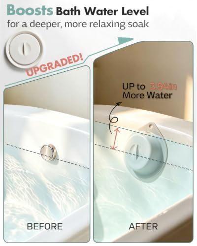 Adjustable Silicone Magnetic Bathtub Overflow Drain Cover for Deep Soaks