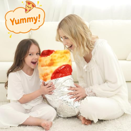 Flaming Pizza Blanket for Kids and Teens 47 Inch Cozy Flannel Food Throw