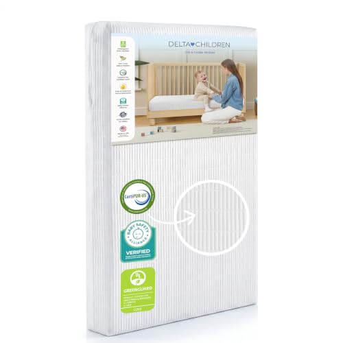 Toddler Bed with Guardrails and Waterproof Mattress - Grey