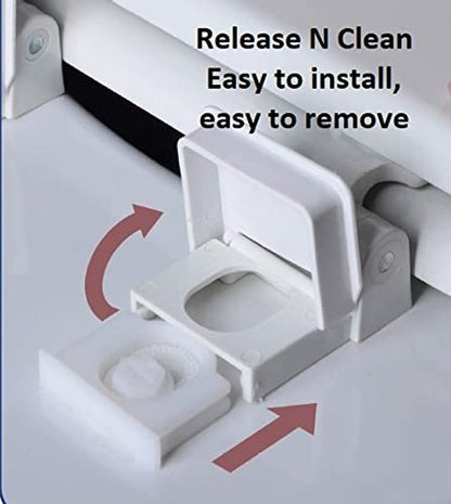 Bath Décor 2Q1E6-20 Deluxe Slow Close Plastic Toilet Seat with Vari Adjust Lok-Down R'N'C Hinge and Quik-Lok Mounting Hardware, Elongated, Venetian Pink