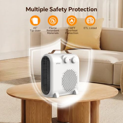 1500W Portable Electric Space Heater for Office and Indoor Use