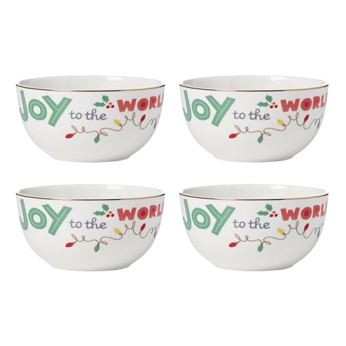 Lenox Snoopy Christmas Porcelain 12-Piece Dessert Set for 4