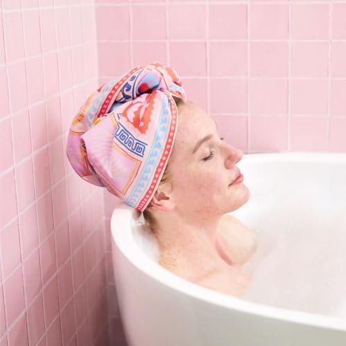 Turban Hair Towel for Home & Beach Sun Daze - Super Absorbent, Quick Dry, One Size