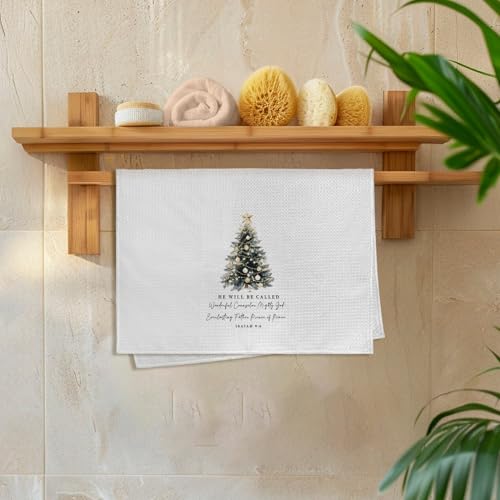 Variation of THIS listing: Christian Christmas Pine Tree Decor Kitchen Towels – 16x24 In