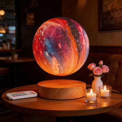 Levitating Moon Lamp with 16 Colors & 20 Modes - Floating Spinning LED Moon Light - Galaxy Moon Variation of This Listing