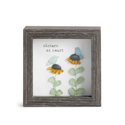 Sisters At Heart Shadow Box - 4 Inch Wall & Tabletop Decor