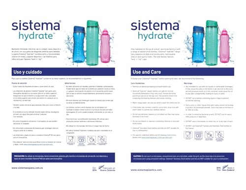 Sistema Hydrate Collection Twist 'N' Sip Water Bottle, 11.0 oz./0.3 L, Color Received May Vary