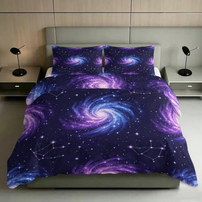 Galaxy Constellation Duvet Cover Set Full Dream8 - 3PCS Bed Linen