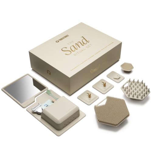 Self-Care Gift Set with Silicone Scrubbers Fog-Resistant Shower Mirror & Bathroom Accessories
