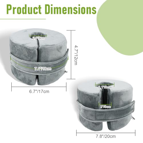Foot Elevation Pillow with Ankle Support Cushion for Bed Sleep