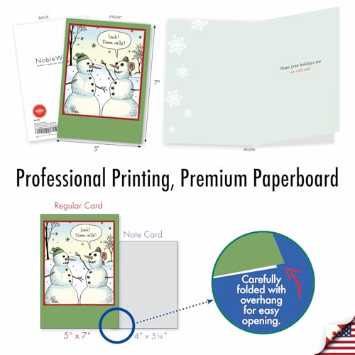 Funny Christmas Greeting Cards - Stem Cells Design - Pack of 12