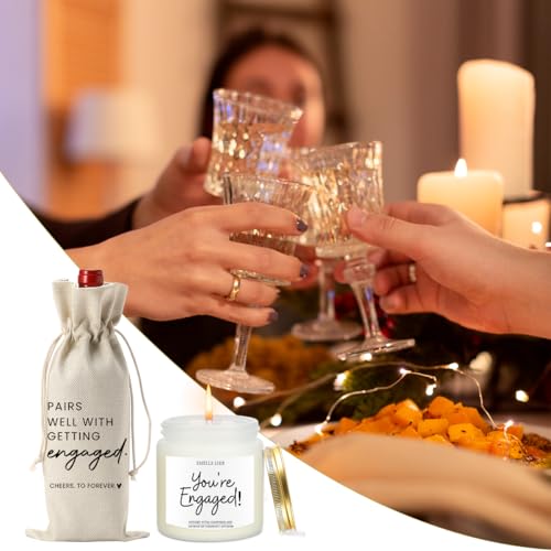 Engaged Gifts for Couples - Wedding & Engagement Party Decor Set - Engaged1