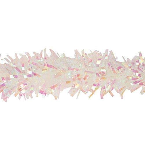 Iridescent Vinyl Twist Garland for Parade Floats & Holiday Decor - 4" x 25' Roll