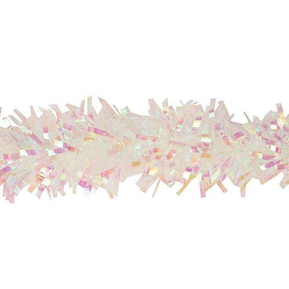 Iridescent Vinyl Twist Garland for Parade Floats & Holiday Decor - 4" x 25' Roll