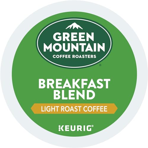 Green Mountain Coffee Roasters Breakfast Blend Single-Serve Keurig K-Cup Pods, Light Roast Coffee, 72 Count