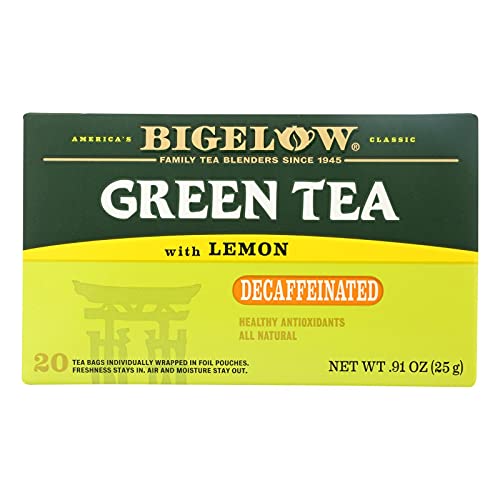 Bigelow Green Tea with Lemon Decaf 0.91 OZ(Pack of 6)