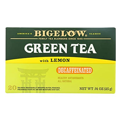 Bigelow Green Tea with Lemon Decaf 0.91 OZ(Pack of 6)